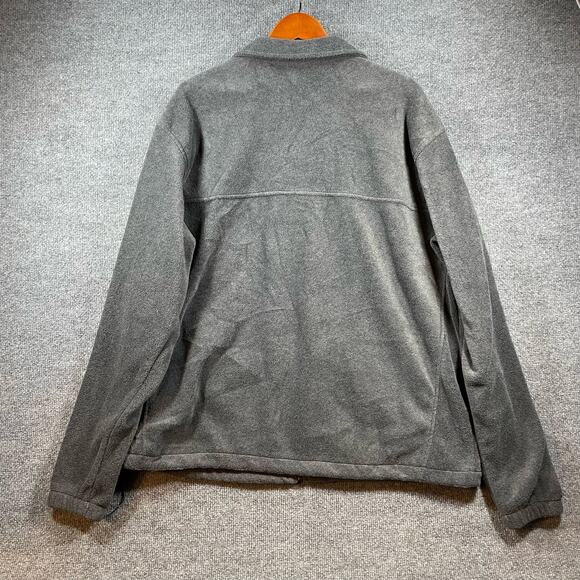 Columbia Fleece Full Zip Sweater Men's XXL Gray Outdoors Casual Activewear - Picture 9 of 10